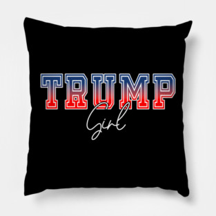 TRUMP GIRL, TRUMP 2024 PRESIDENT Pillow