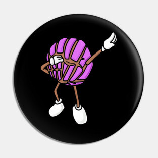 Strawberry Concha Dab Mexican Bread Holiday Pin