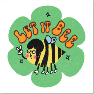 Let it Bee Beatles John Lennon Print Posters and Art