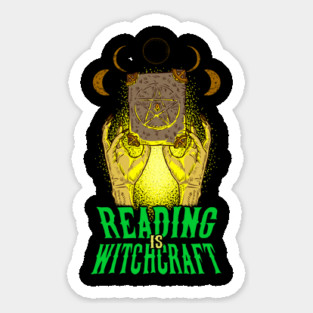 Reading is Witchcraft Occult Creepy Halloween Sticker