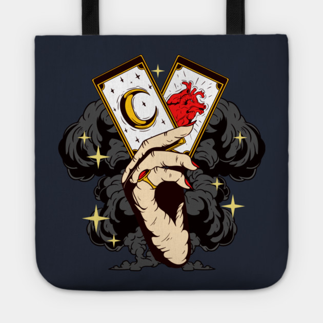 Witchcraft Occult Tarot Cards Halloween Tote by creative