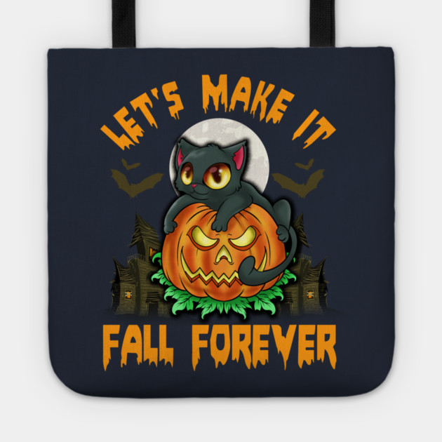 Funny & Cute Cat with Jack o Lantern Halloween Pumpkin Humorous Tote by creative