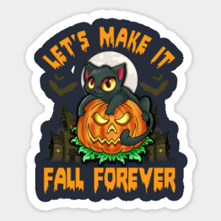 Funny & Cute Cat with Jack o Lantern Halloween Pumpkin Humorous Magnet
