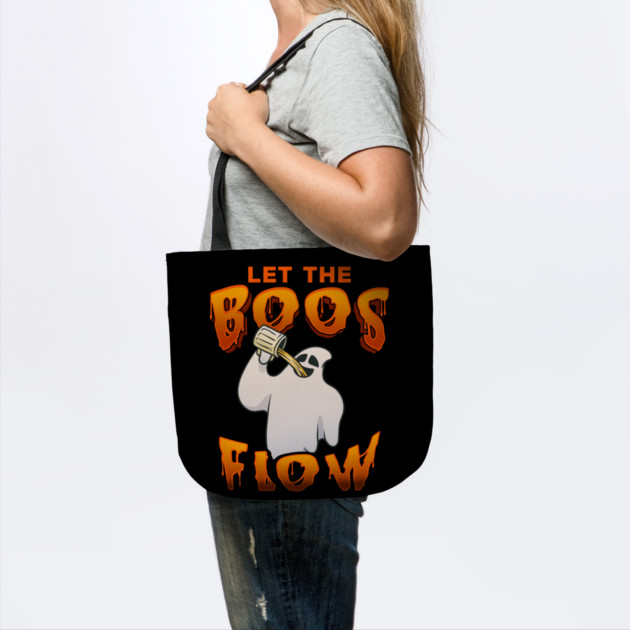 Let the boos flow Funny Halloween Ghost by creative