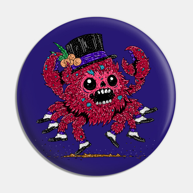 Soft Shoe Crab Zombie Pin by H. R. Sinclair