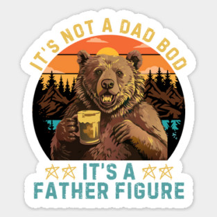 Bear Bear Lover Dad Bod Sticker