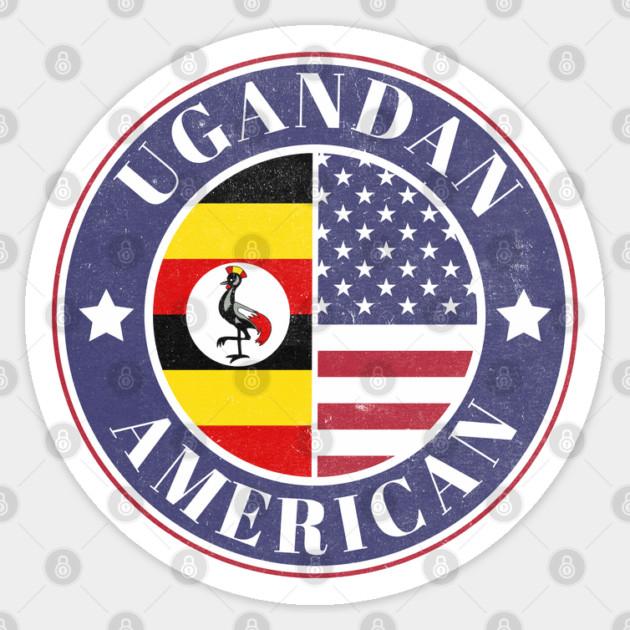Proud Ugandan-American Badge - Uganda Flag Sticker by Yesteeyear