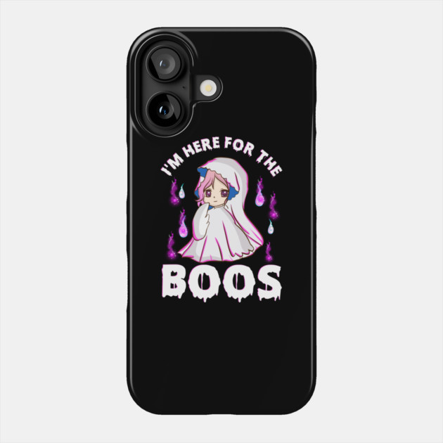 I'm just here for the boos Funny Halloween Phone Case by creative