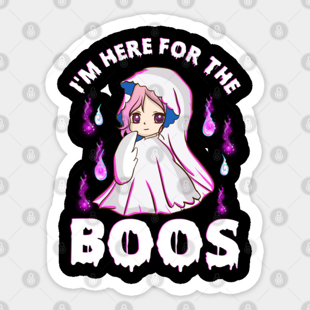 I'm just here for the boos Funny Halloween Sticker by creative