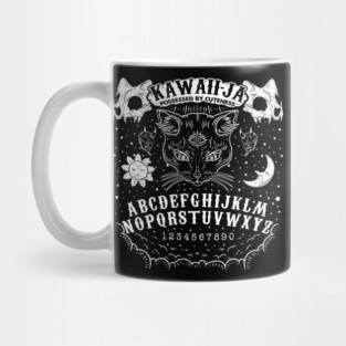 Kawah-Ja Cat Board Halloween Humorous Gift Mug