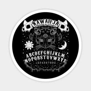 Kawah-Ja Cat Board Halloween Humorous Gift Magnet
