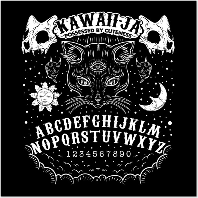 Kawah-Ja Cat Board Halloween Humorous Gift Wall Art by creative