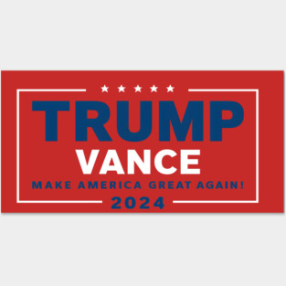 Trump Vance Posters and Art