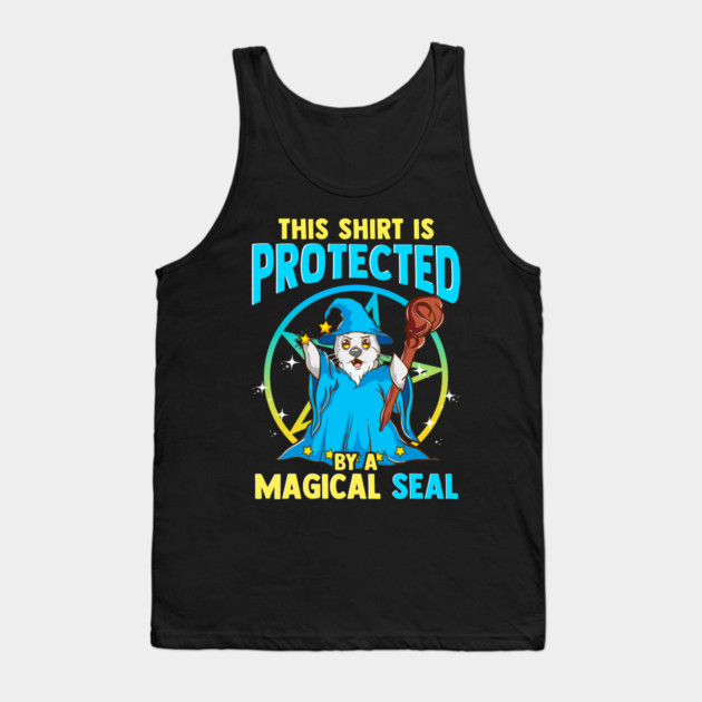 This Shirt is Protected by a Magical Seal Funny Halloween Tank Top by creative