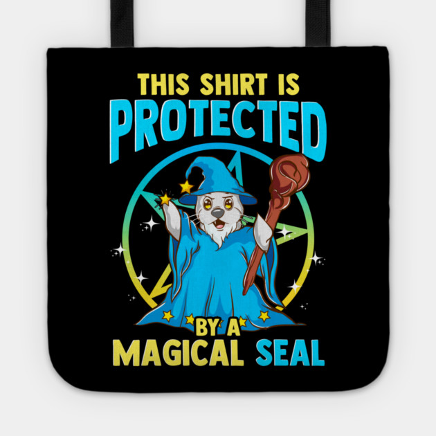 This Shirt is Protected by a Magical Seal Funny Halloween Tote by creative