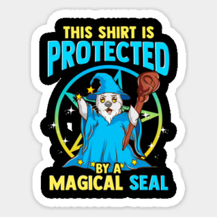 This Shirt is Protected by a Magical Seal Funny Halloween Sticker