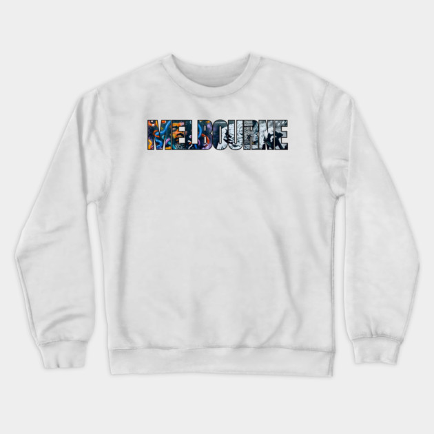 Melbourne Laneway Graffiti Crewneck Sweatshirt by Timeless Chaos