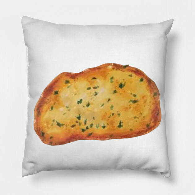 Garlic bread Pillow by Lissacorinne