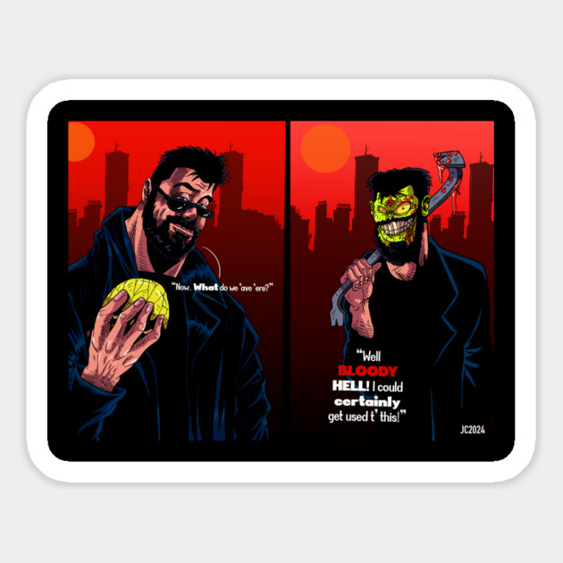 The Mask/The Boys "Mean And Green" Billy Butcher illustration (digital) Magnet by StagArtStudios