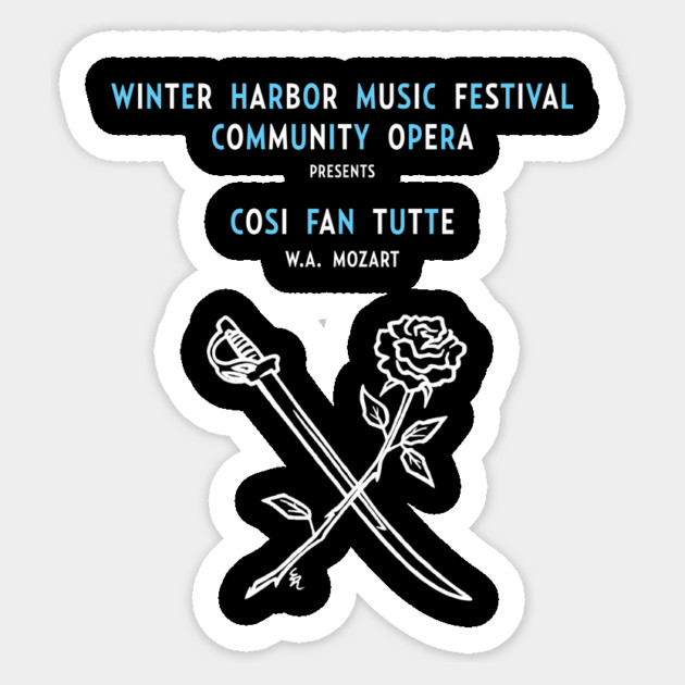 Cosi shirt Sticker by Winter Harbor Music Festival