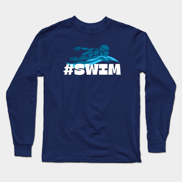 Swim Long Sleeve T-Shirt by Timeless Chaos