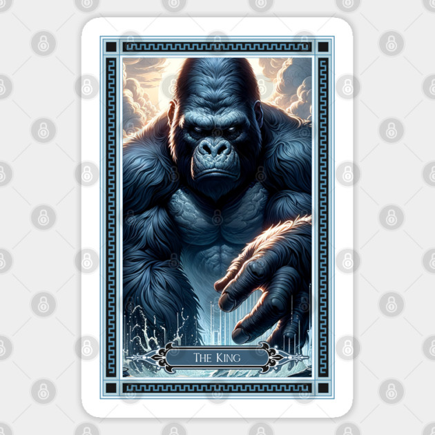 The King Kong Tarot Card Sticker by HolidayBug