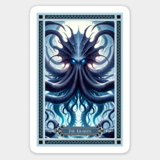 The Kraken Tarot Card Sticker