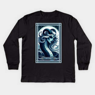 The Lamia Tarot Card Kids Long Sleeve T-Shirt