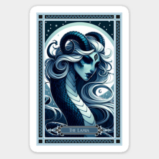 The Lamia Tarot Card Sticker