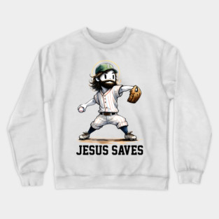 Jesus Saves Crewneck Sweatshirt