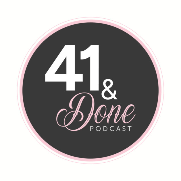 41 & Done Dark Circular Logo by melrosepod@gmail.com