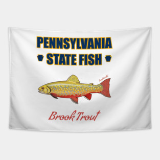 Pennsylvania State Fish - Brook Trout Tapestry