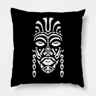 Afrocentric Tribal Mask Pillow