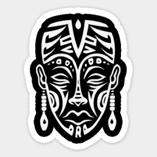 Afrocentric Mask Man Magnet
