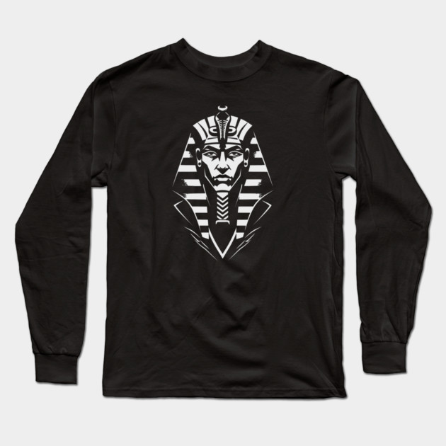 Egyptian Pharoah Long Sleeve T-Shirt by UrbanLifeApparel
