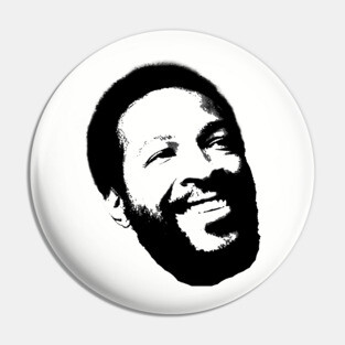 Marvin Gaye smiling Pin