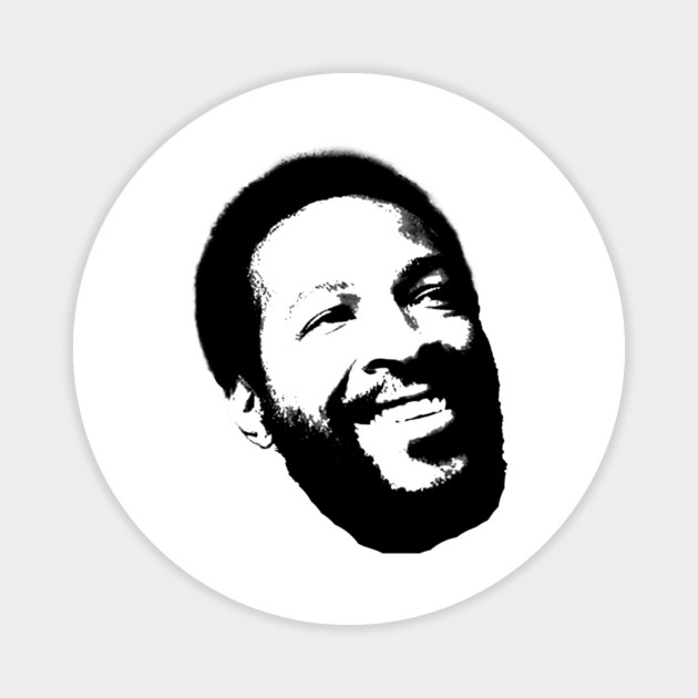 Marvin Gaye smiling Magnet by UrbanLifeApparel
