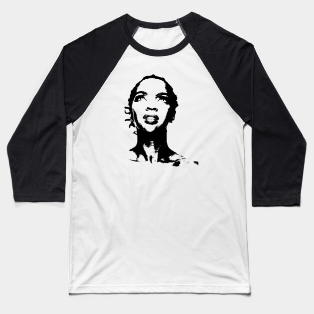 Young Lauryn Hill Baseball T-Shirt by UrbanLifeApparel