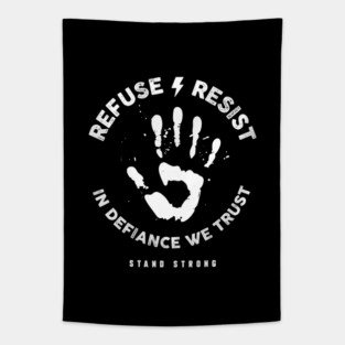 REFUSE RESIST Tapestry