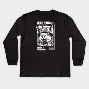 WAR PIGS Kids Long Sleeve T-Shirt