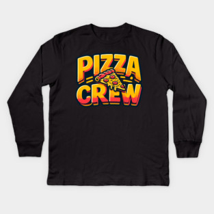 Pizza Lover Crew Kids Long Sleeve T-Shirt