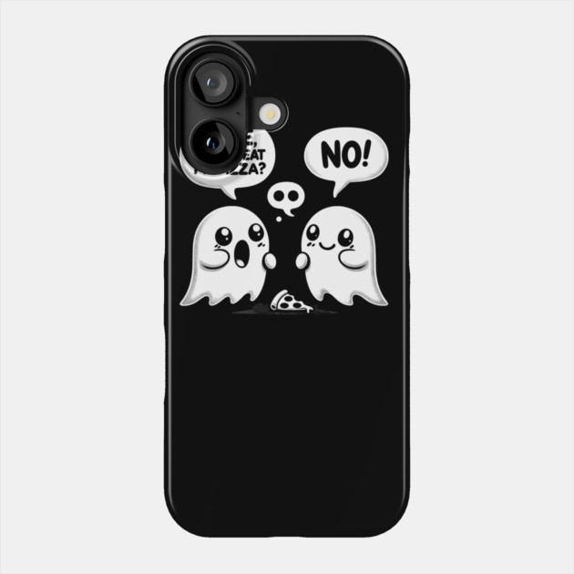 Funny Pizza Ghost Saying Phone Case by logiamerch