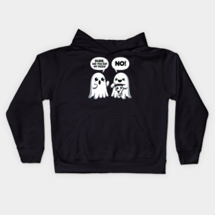 Funny Pizza Ghost Saying Halloween Kids Hoodie