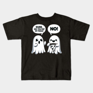 Funny Pizza Ghost Saying Halloween Kids T-Shirt