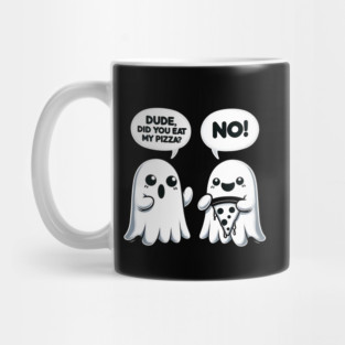 Funny Pizza Ghost Saying Halloween Mug
