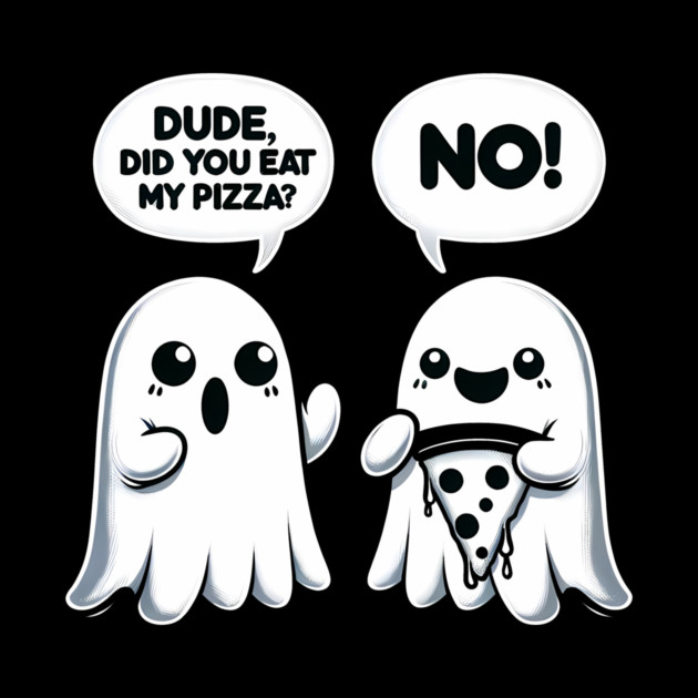 Funny Pizza Ghost Saying Halloween by logiamerch