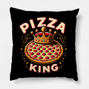 Funny Pizza King Pillow