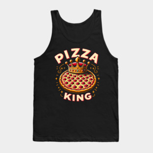 Funny Pizza King Tank Top
