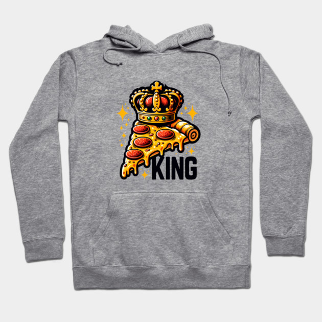 Funny Pizza King Hoodie by logiamerch