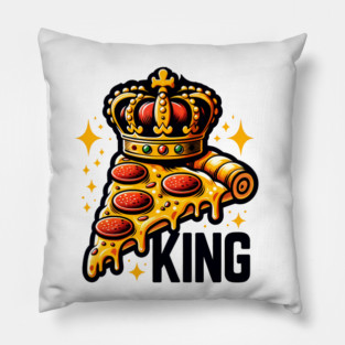 Funny Pizza King Pillow